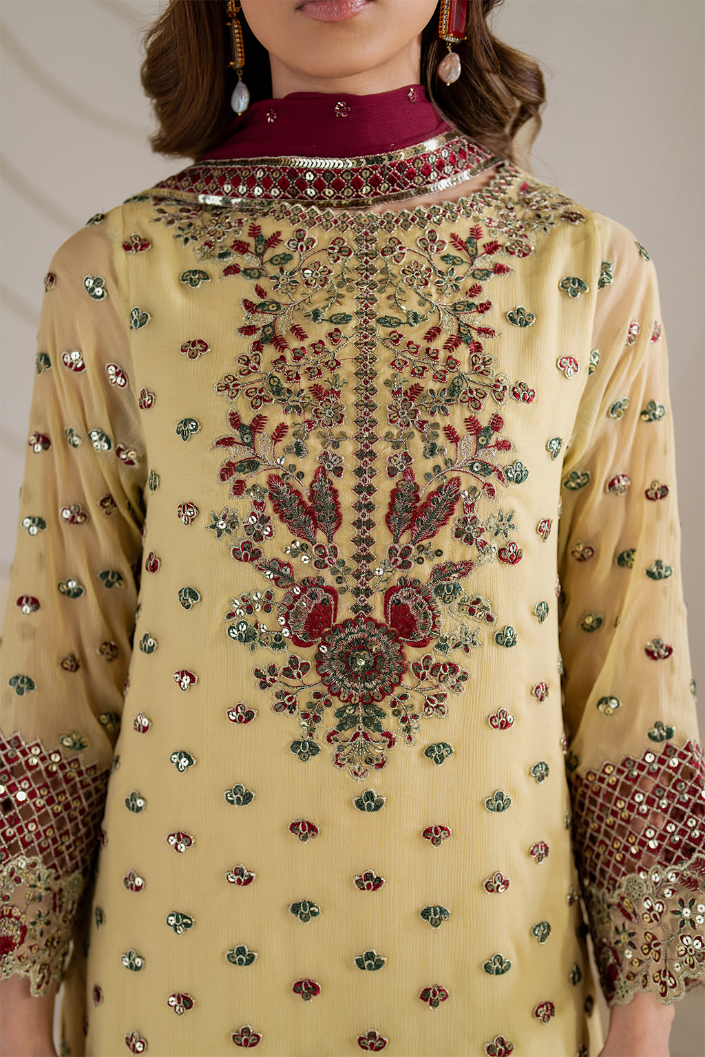 CC-61 Embroidered Chiffon