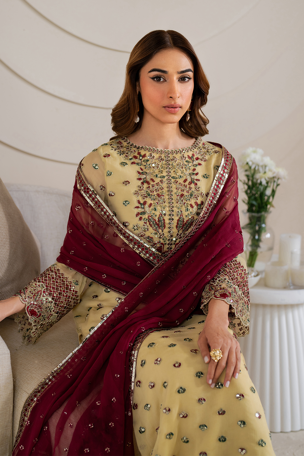 CC-61 Embroidered Chiffon