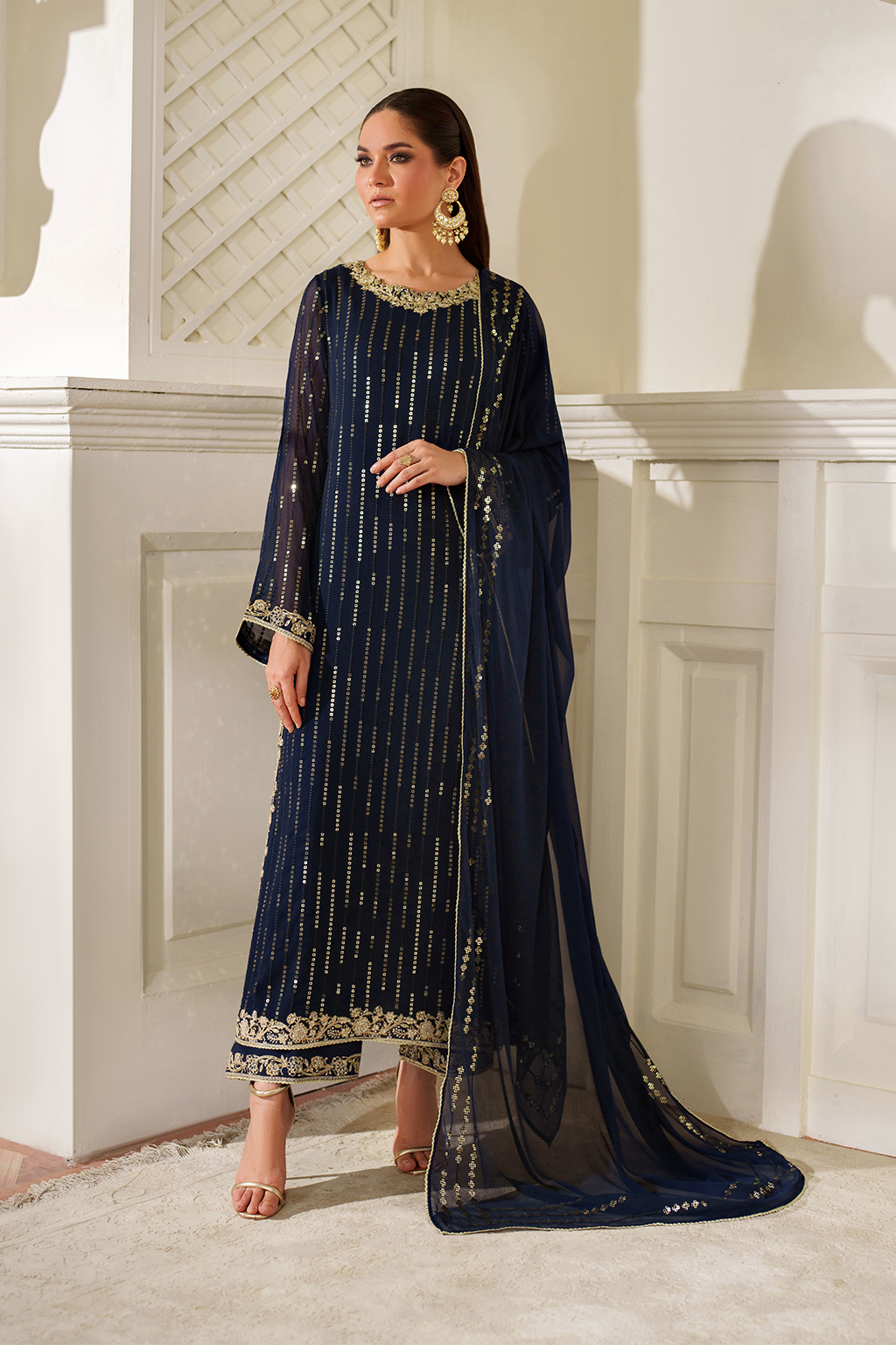 CC-89 Embroidered Chiffon