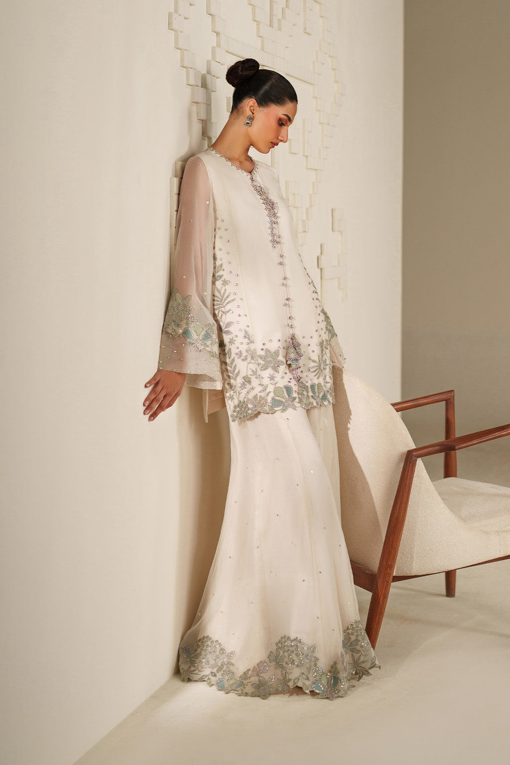 UE-620 Embroidered Chiffon