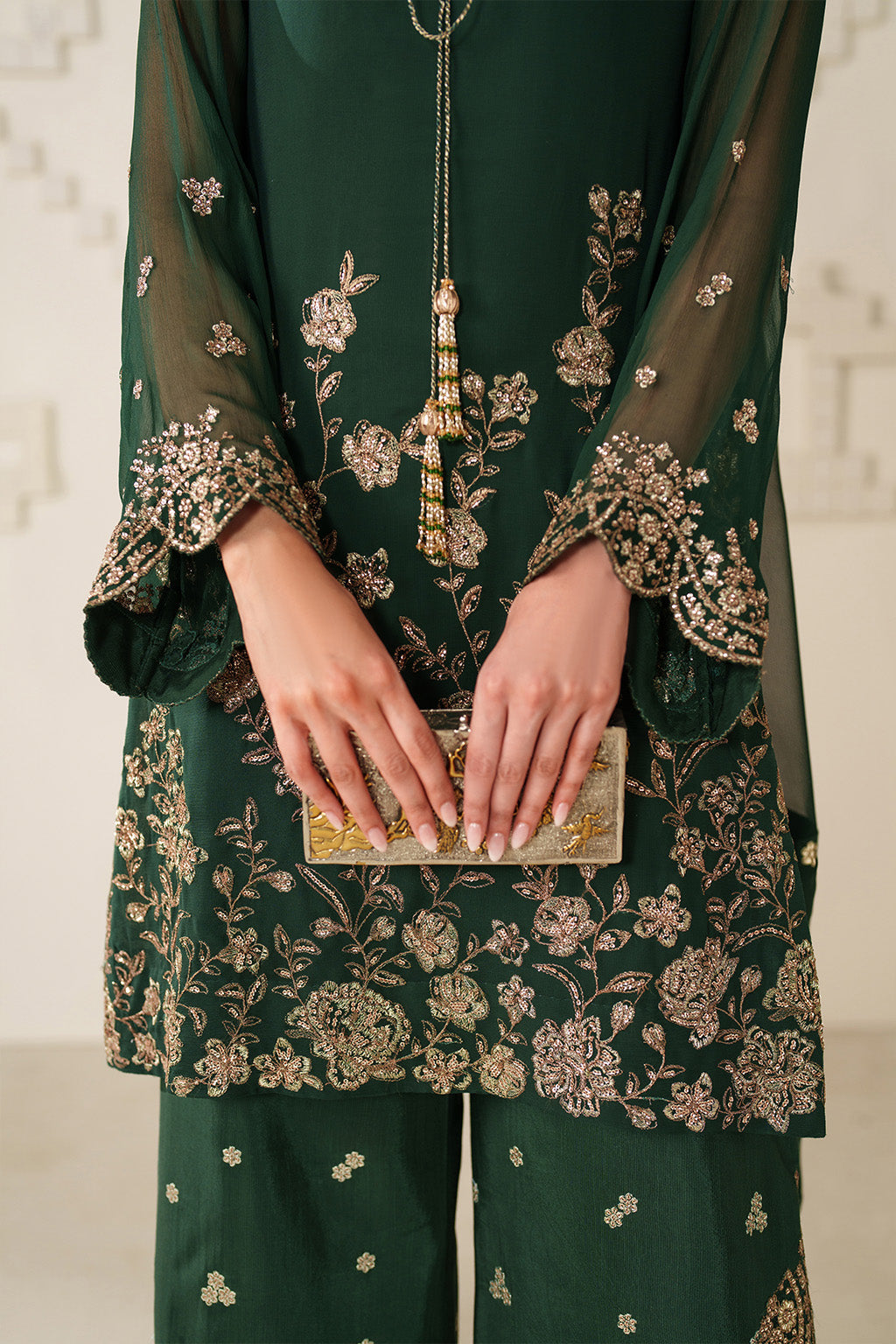 UE-619  Embroidered Chiffon