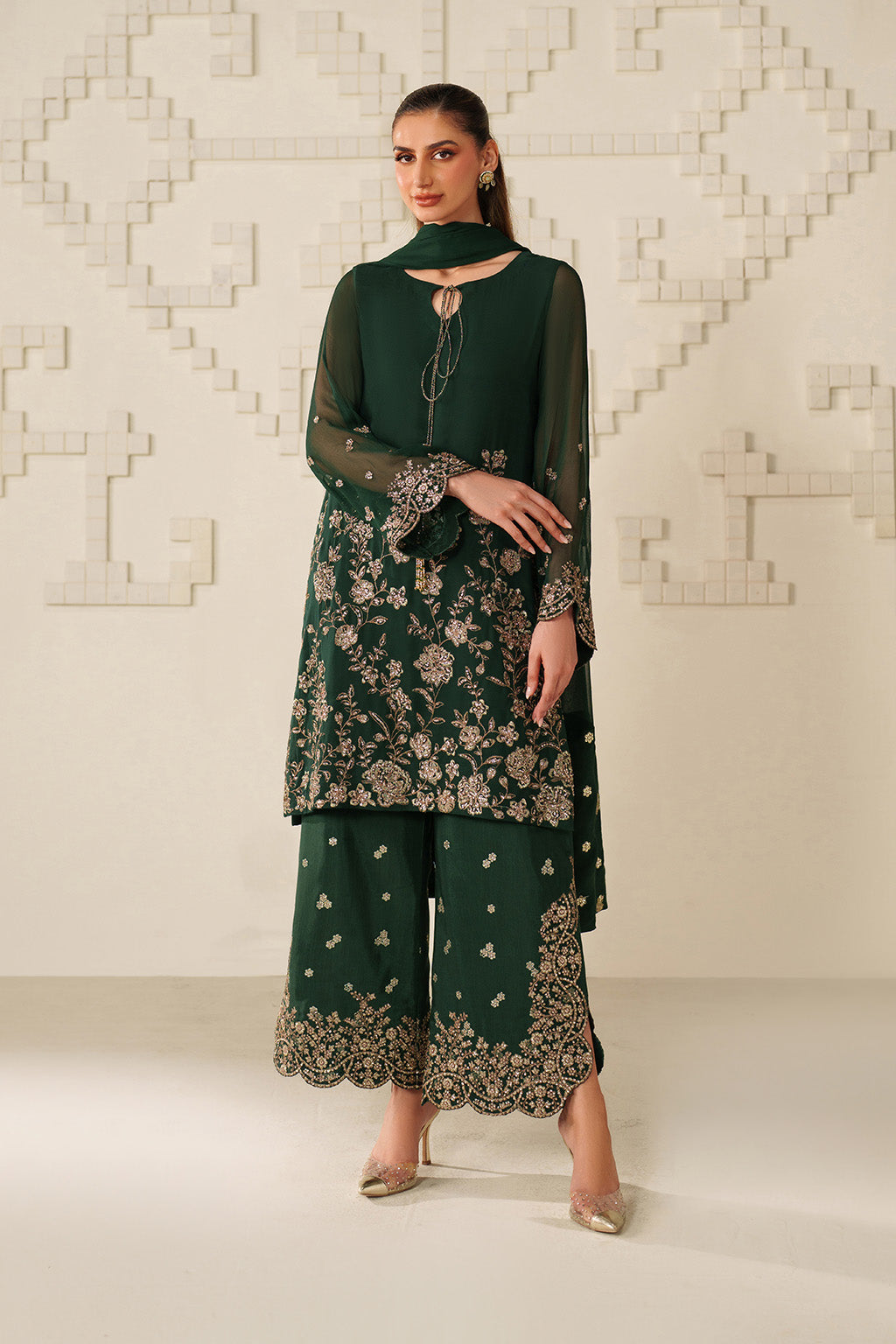 UE-619  Embroidered Chiffon