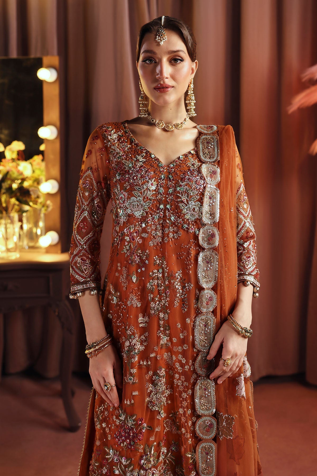NL-80 Zardozi - Jhoomro Unstitched Luxury Formals by Nureh at #VogueClothingStudio