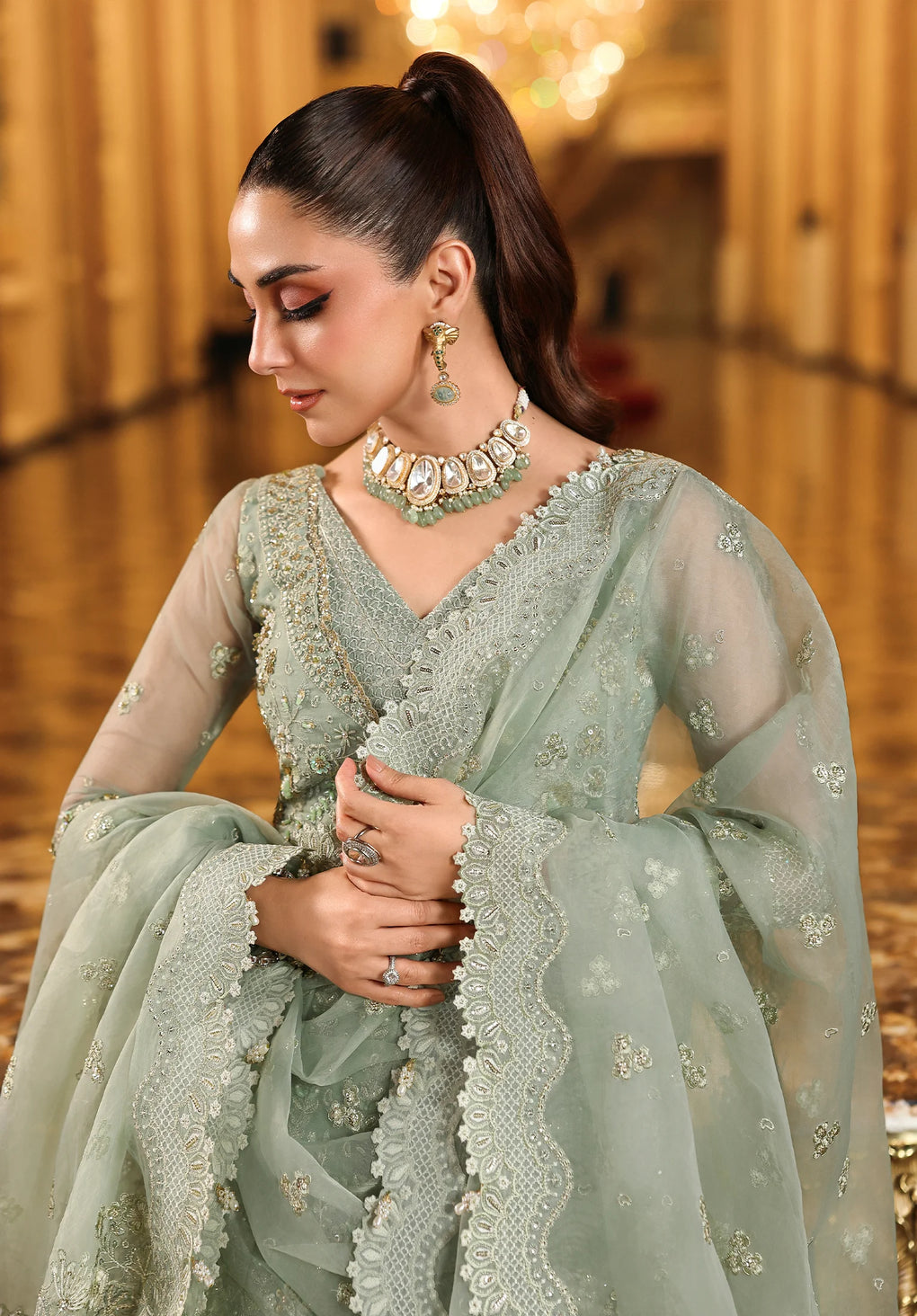 ESH-03 LIME LIGHT - STARDOM - FORMAL HANDWORK '25 by Elaf Premium at #VogueClothingStudio
