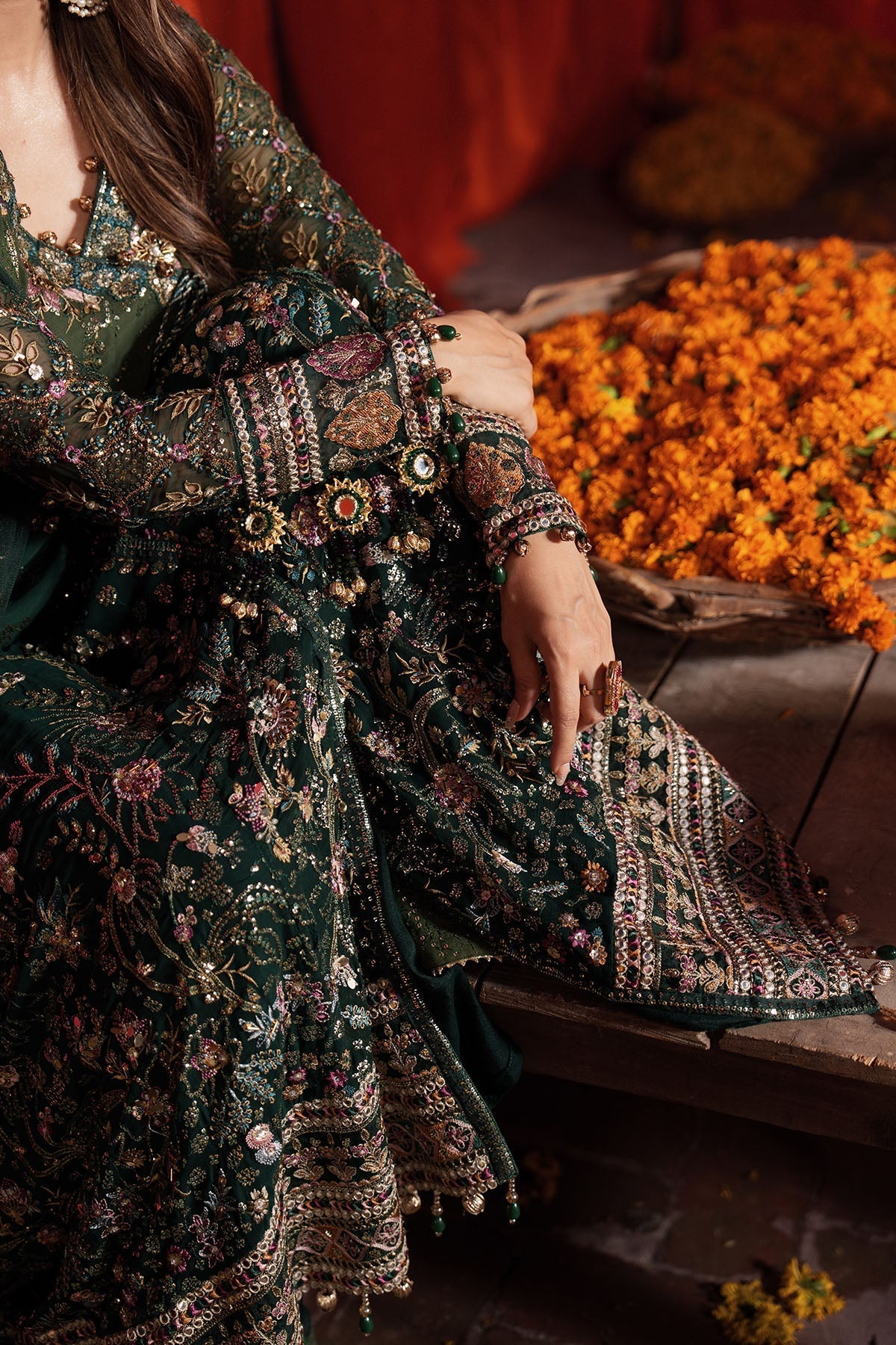 NL-83 Zoha - Jhoomro Unstitched Luxury Formals by Nureh at #VogueClothingStudio