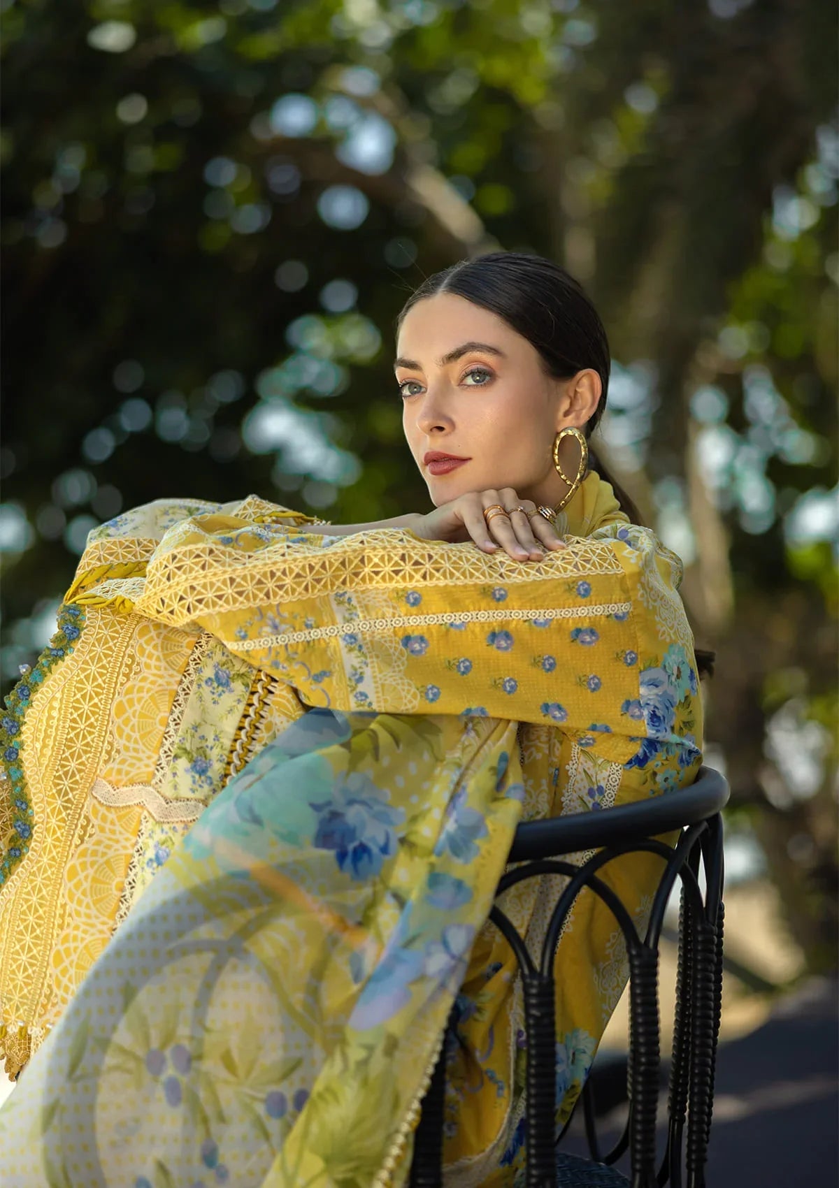 front image of lawn dress from ELAF SIGNATURE COLLECTION 2025.