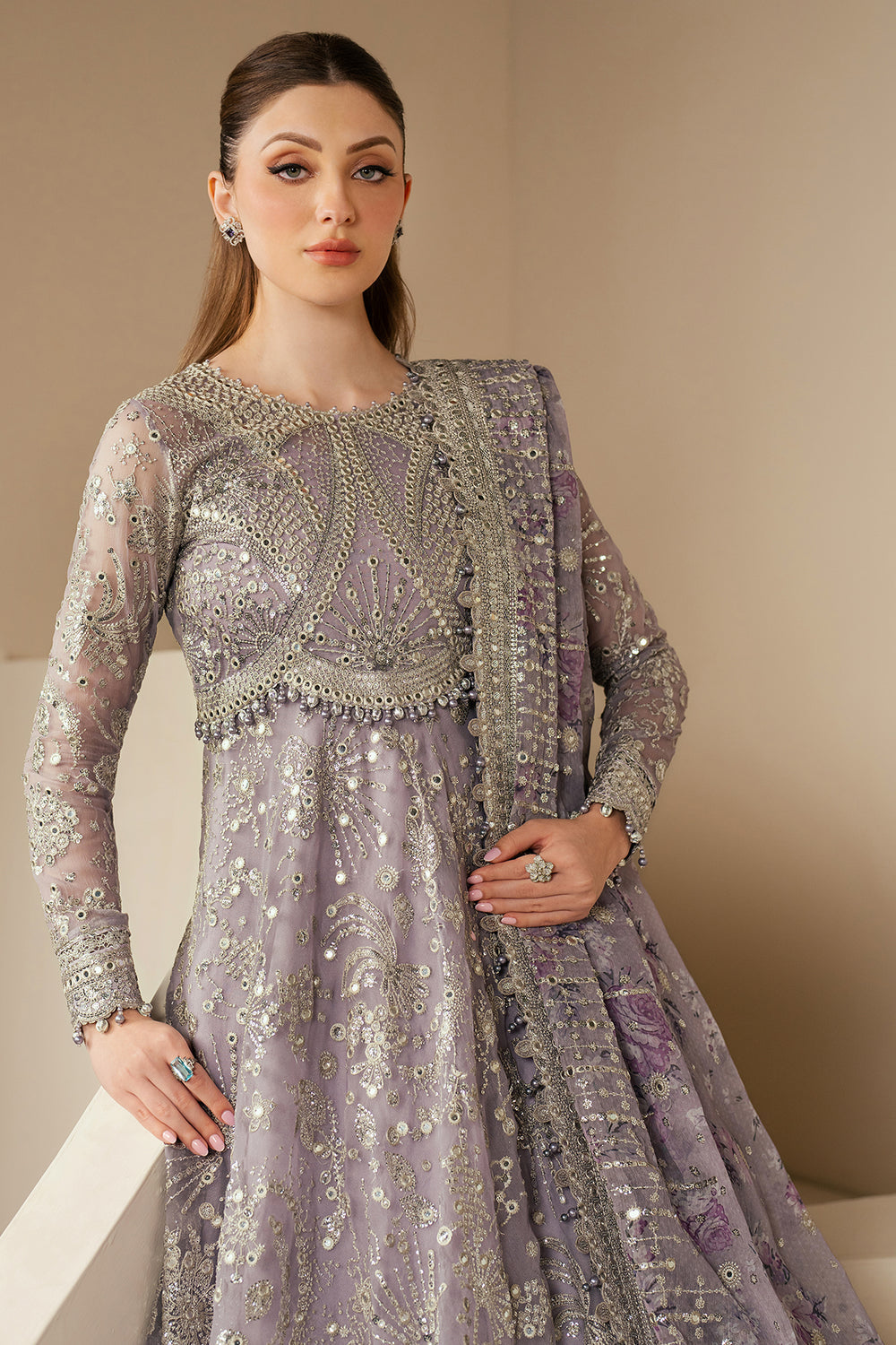 JZ-WF'25-05-0 EMBROIDERED CHIFFON