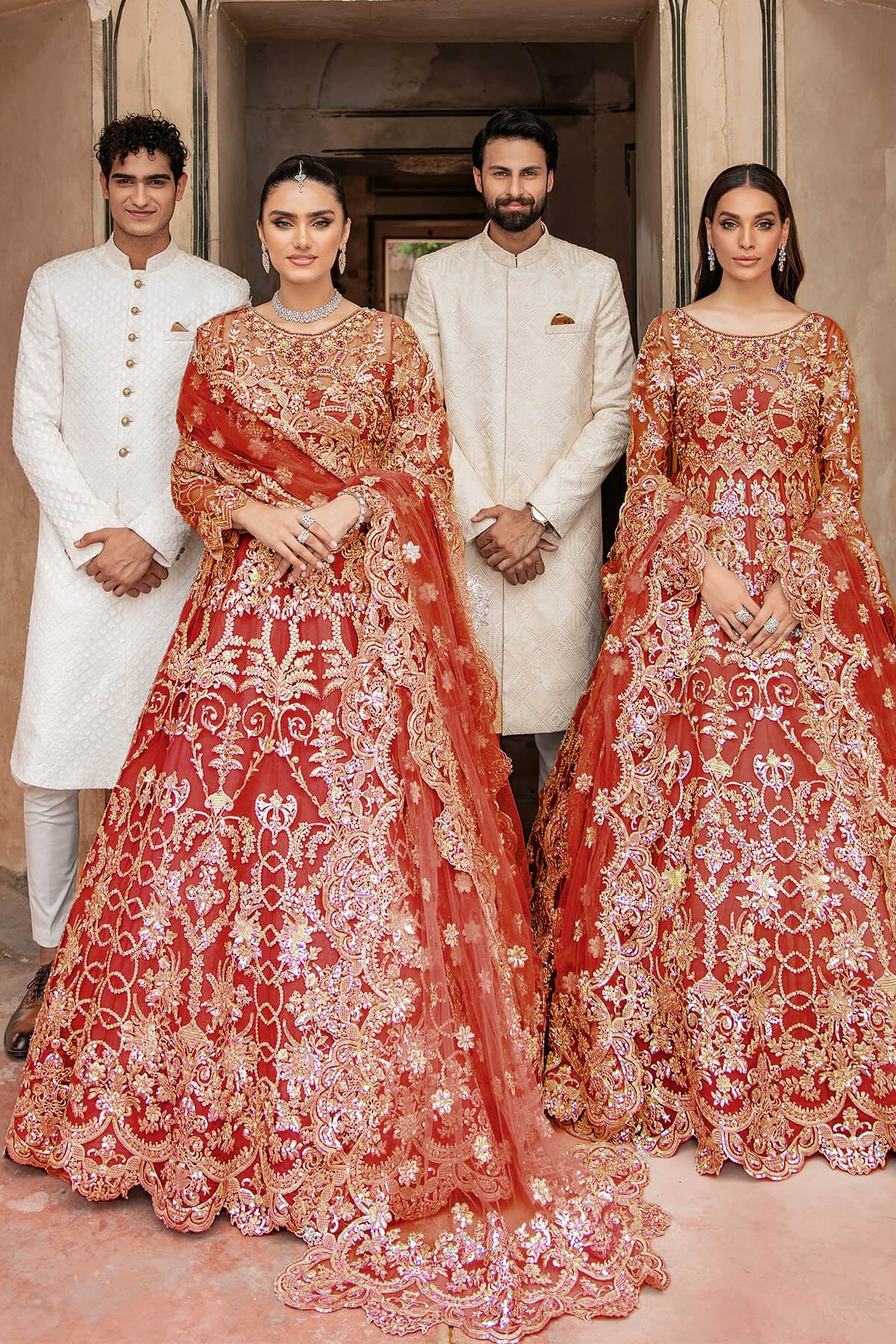 IB-24 AFREEN RED  by Imrozia at #VogueClothingStudio