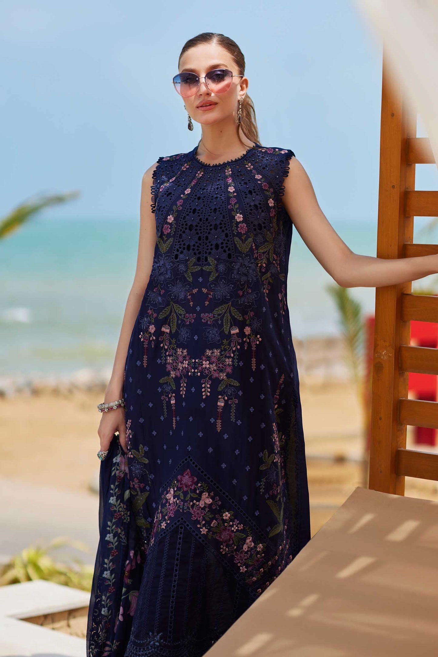 3 Piece Unstitched Embroidered Lawn Suit | EID LAWN-25-10