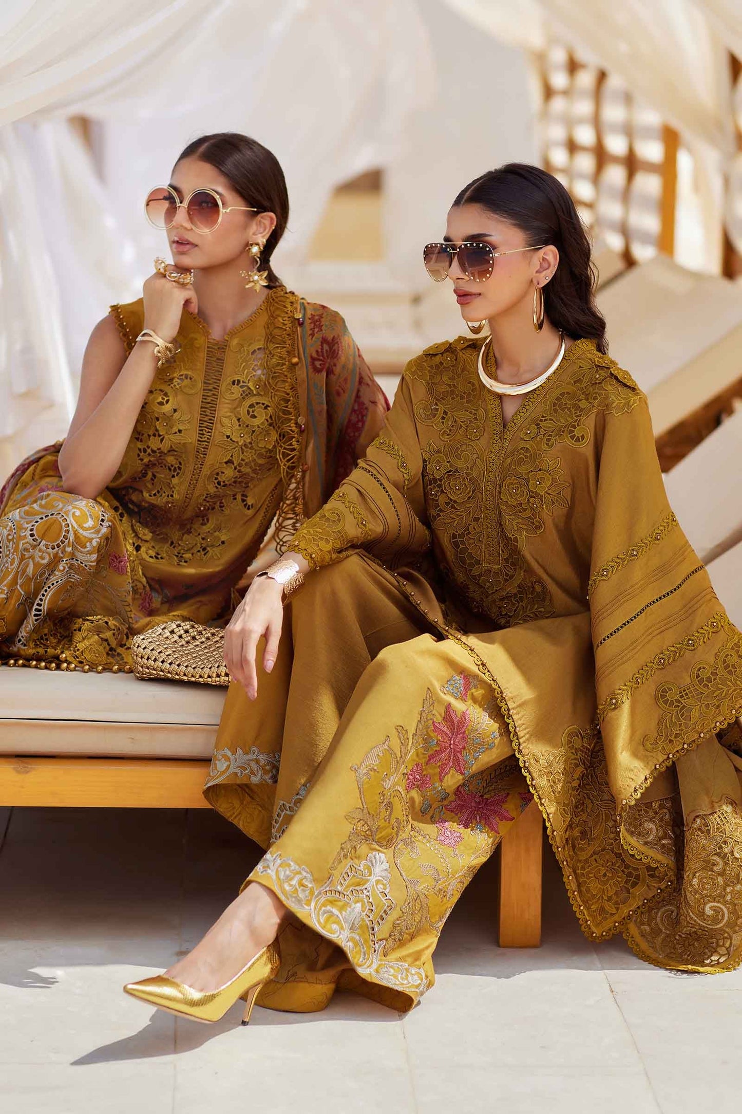 3 Piece Unstitched Embroidered Lawn Suit | EID LAWN-25-06