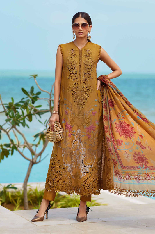 3 Piece Unstitched Embroidered Lawn Suit | EID LAWN-25-06