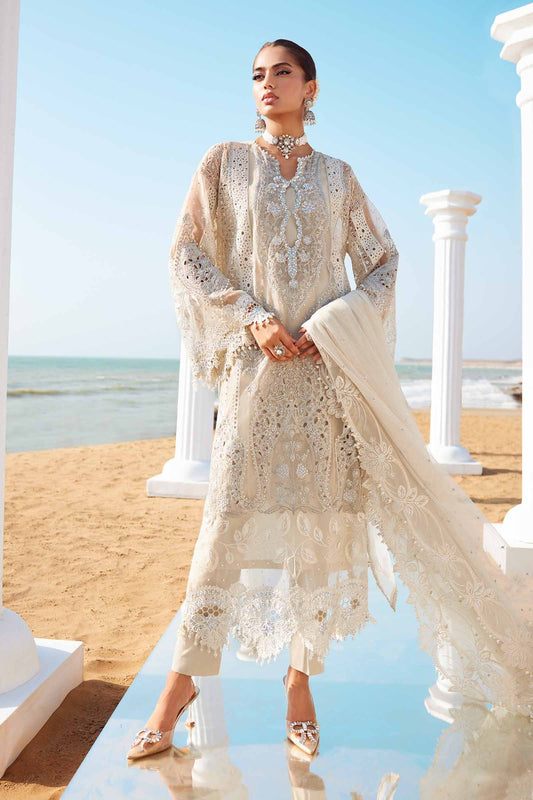 3 Piece Unstitched Embroidered Organza Suit | EID LAWN-25-09