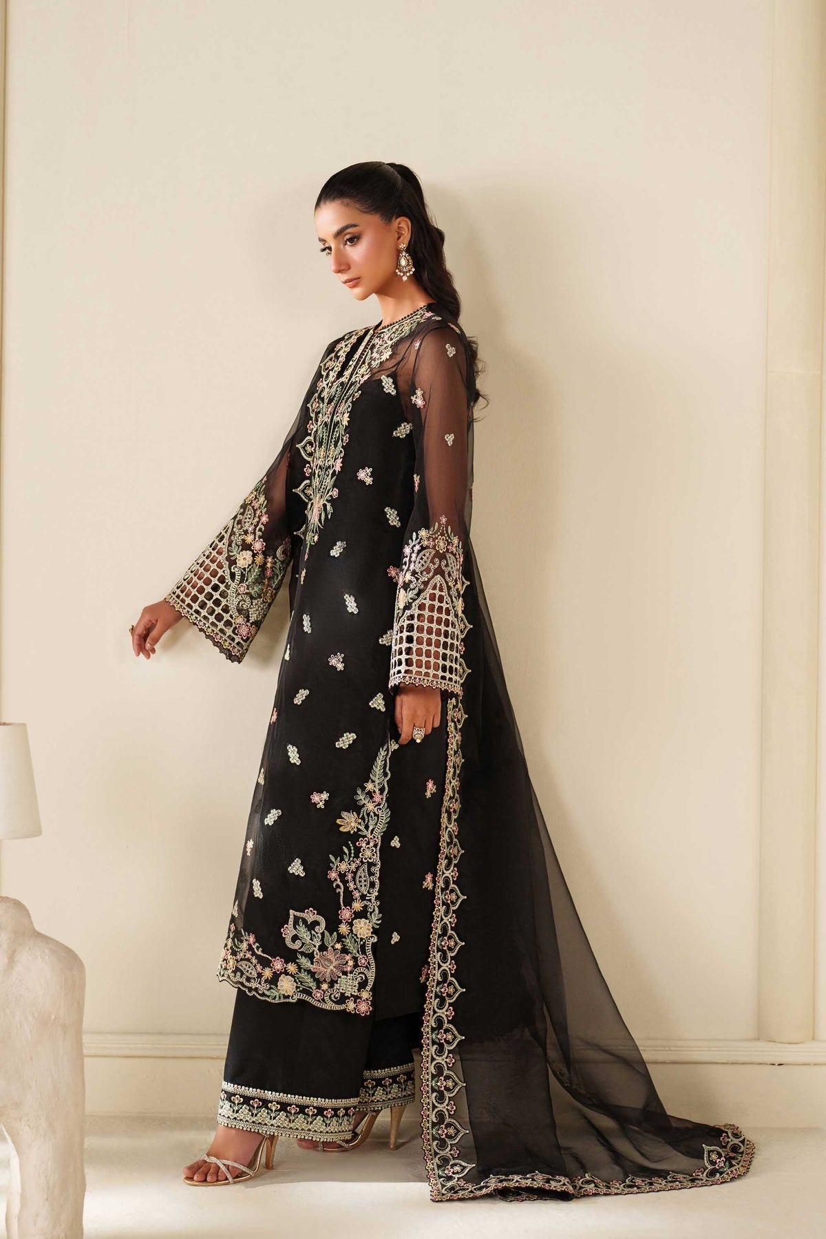 PTS638 Noir - Reveur Luxury Formals by Akbar Aslam at #VogueClothingStudio