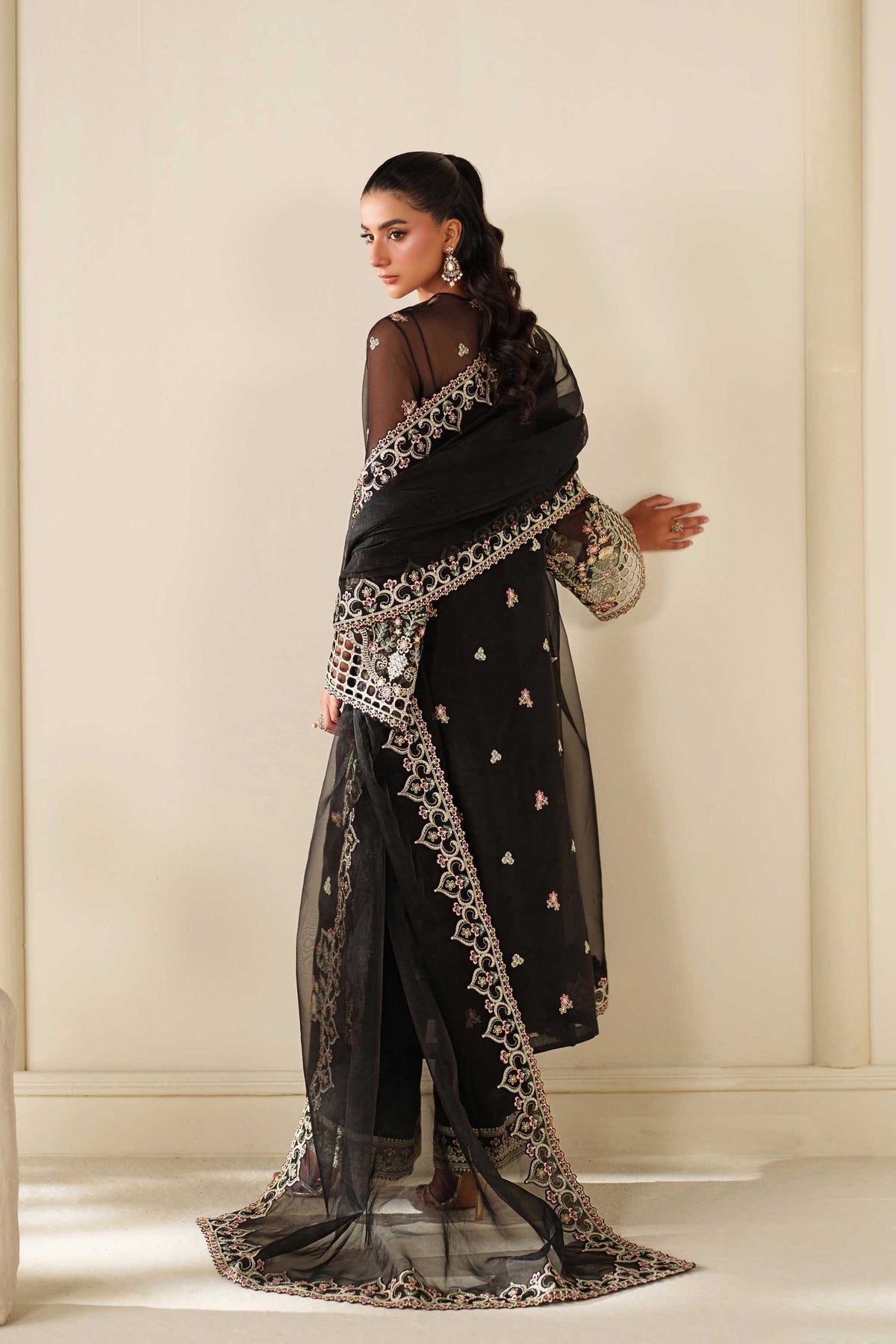 PTS638 Noir - Reveur Luxury Formals by Akbar Aslam at #VogueClothingStudio
