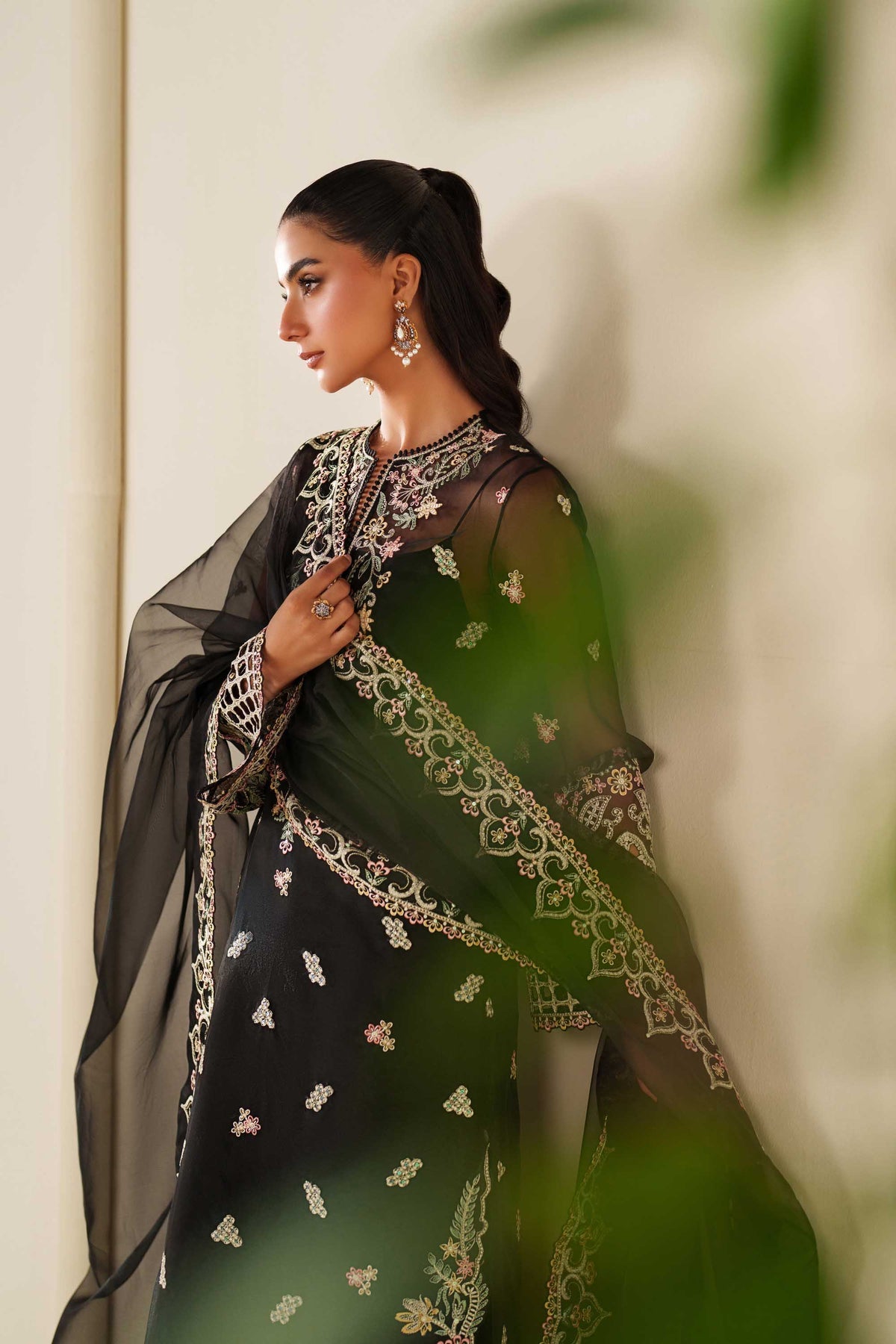 PTS638 Noir - Reveur Luxury Formals by Akbar Aslam at #VogueClothingStudio