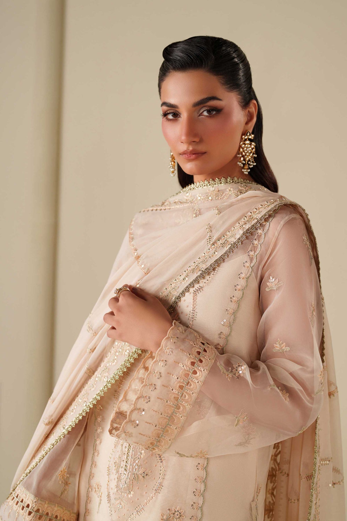 PTS641 Taupe - Reveur Luxury Formals by Akbar Aslam at #VogueClothingStudio