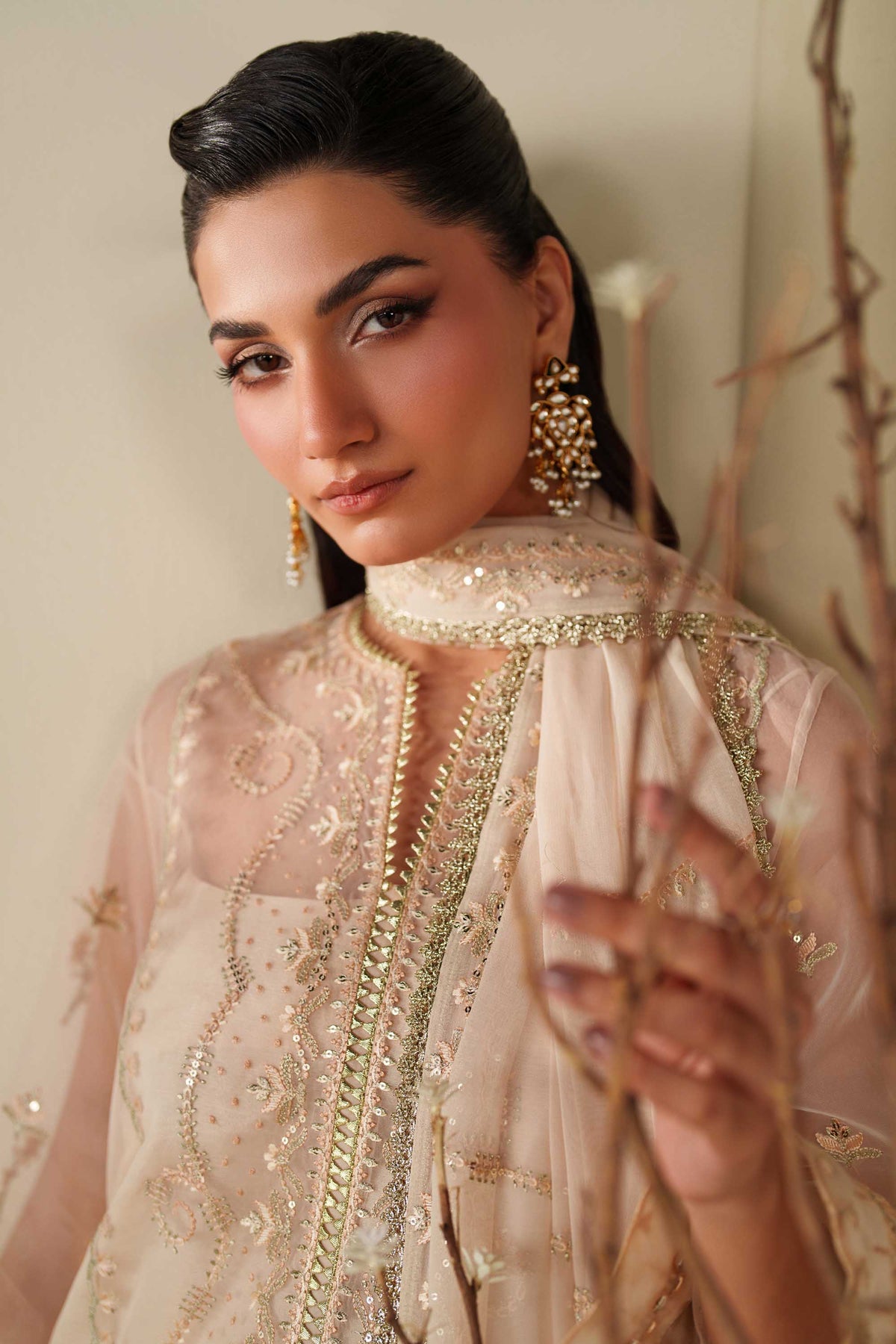 PTS641 Taupe - Reveur Luxury Formals by Akbar Aslam at #VogueClothingStudio