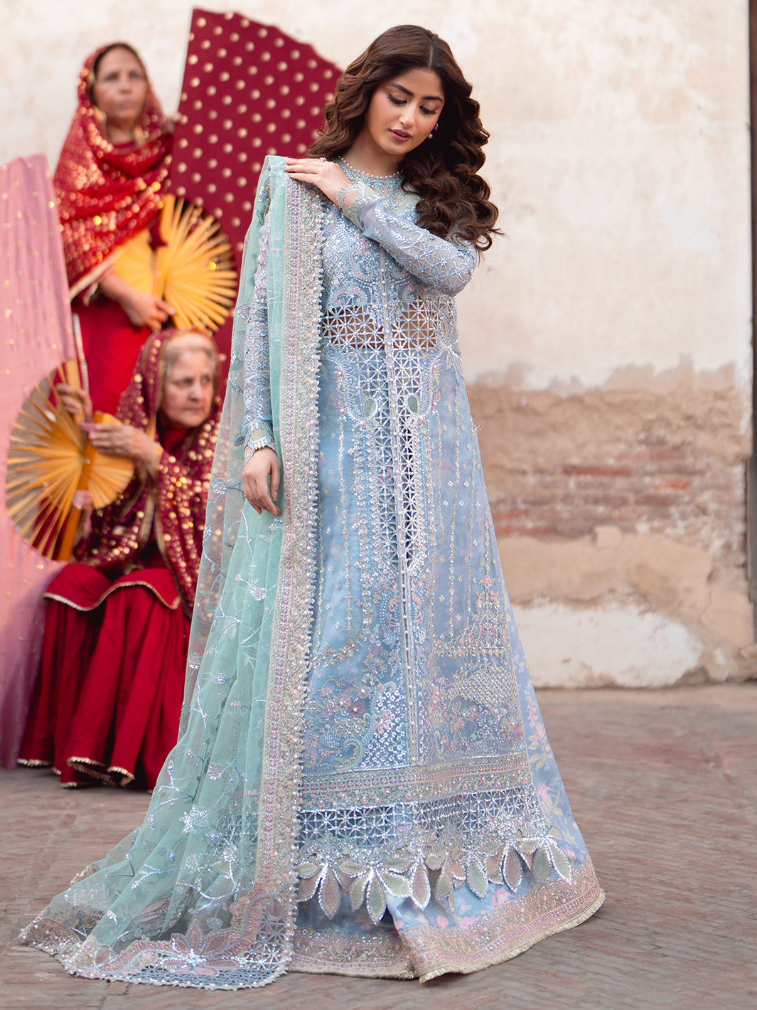 D-602 from Sona Gachi Unstitched Luxury Formals by Bin Ilyas at #VogueClothingStudio