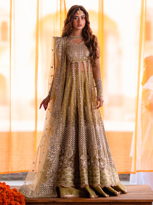 D-605 from Sona Gachi Unstitched Luxury Formals by Bin Ilyas at #VogueClothingStudio