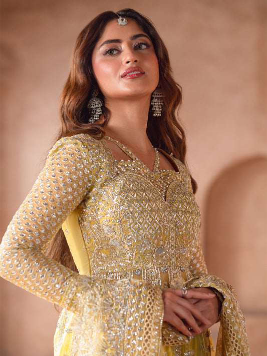 D-606  from Sona Gachi Unstitched Luxury Formals by Bin Ilyas at #VogueClothingStudio