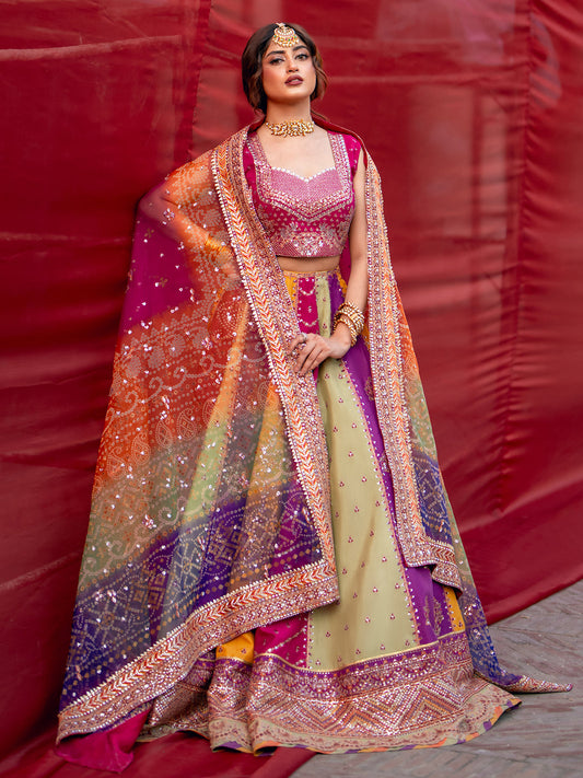 D-607  from Sona Gachi Unstitched Luxury Formals by Bin Ilyas at #VogueClothingStudio
