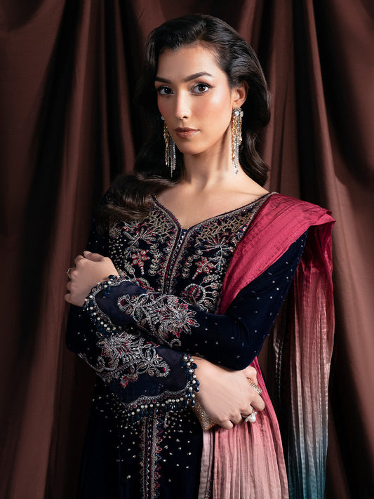 ECLAT - Solene - Luxury Velvets by Faiza Faisal at #VogueClothingStudio