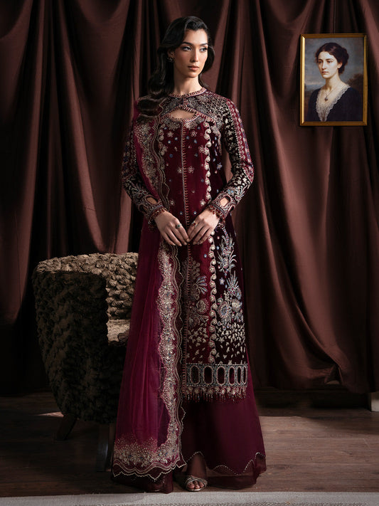 RAVENA - Solene - Luxury Velvets by Faiza Faisal at #VogueClothingStudio