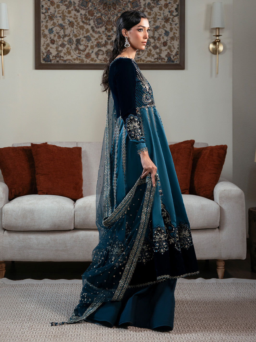 CELESTINE - Solene - Luxury Velvets by Faiza Faisal at #VogueClothingStudio