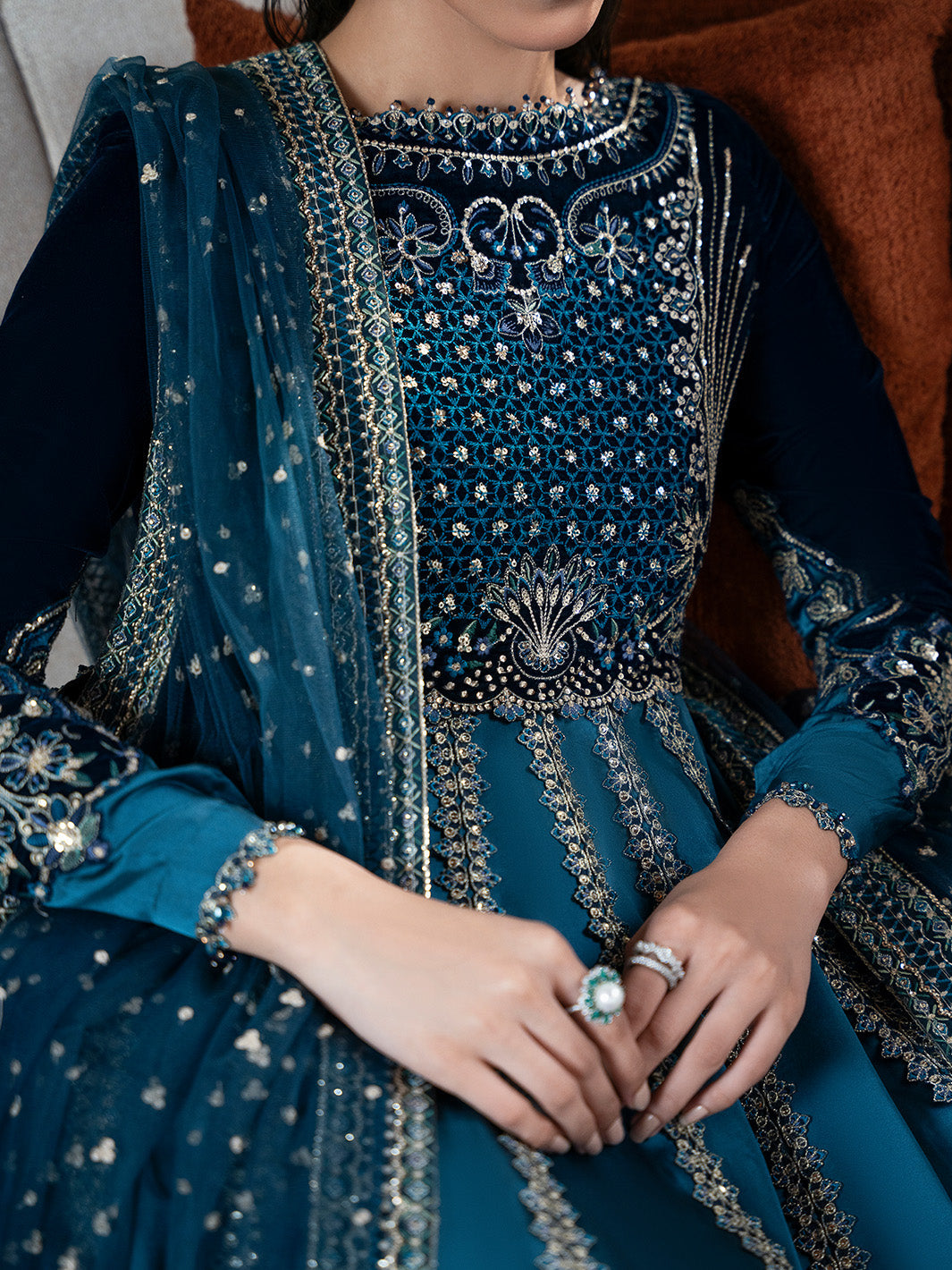 CELESTINE - Solene - Luxury Velvets by Faiza Faisal at #VogueClothingStudio