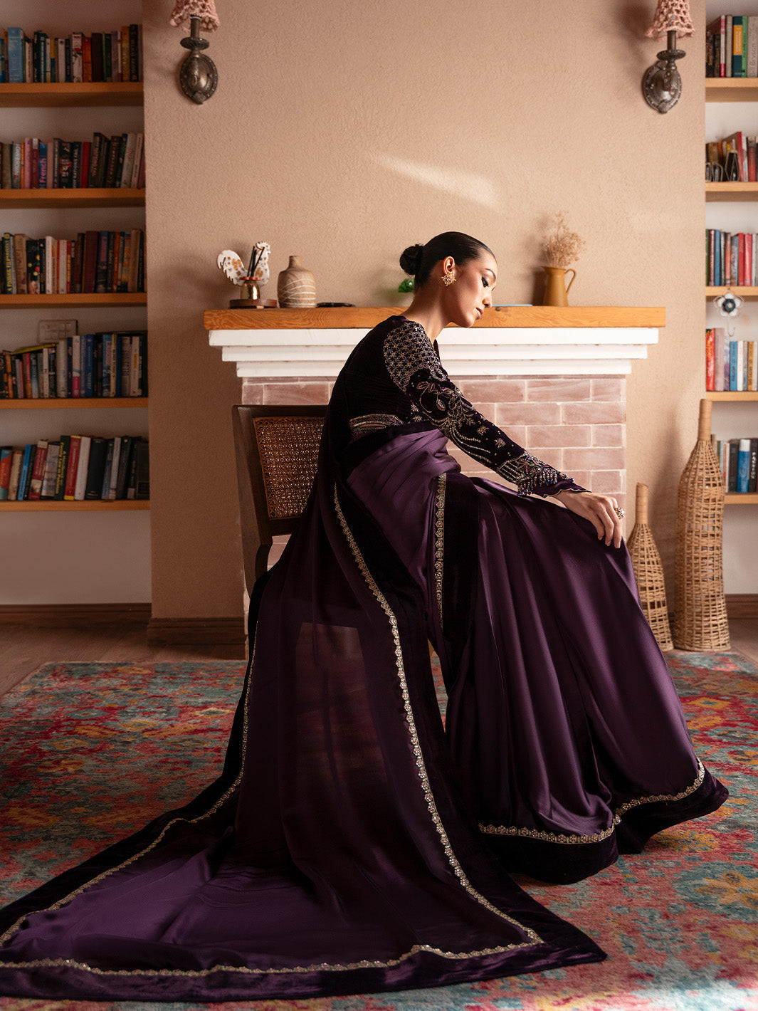 VELORA - Solene - Luxury Velvets by Faiza Faisal at #VogueClothingStudio