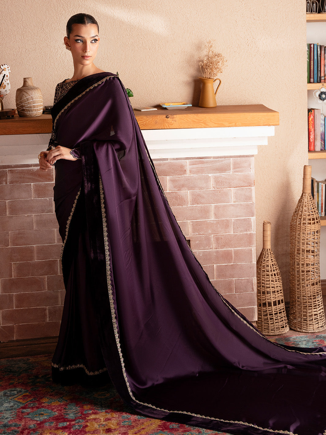 VELORA - Solene - Luxury Velvets by Faiza Faisal at #VogueClothingStudio