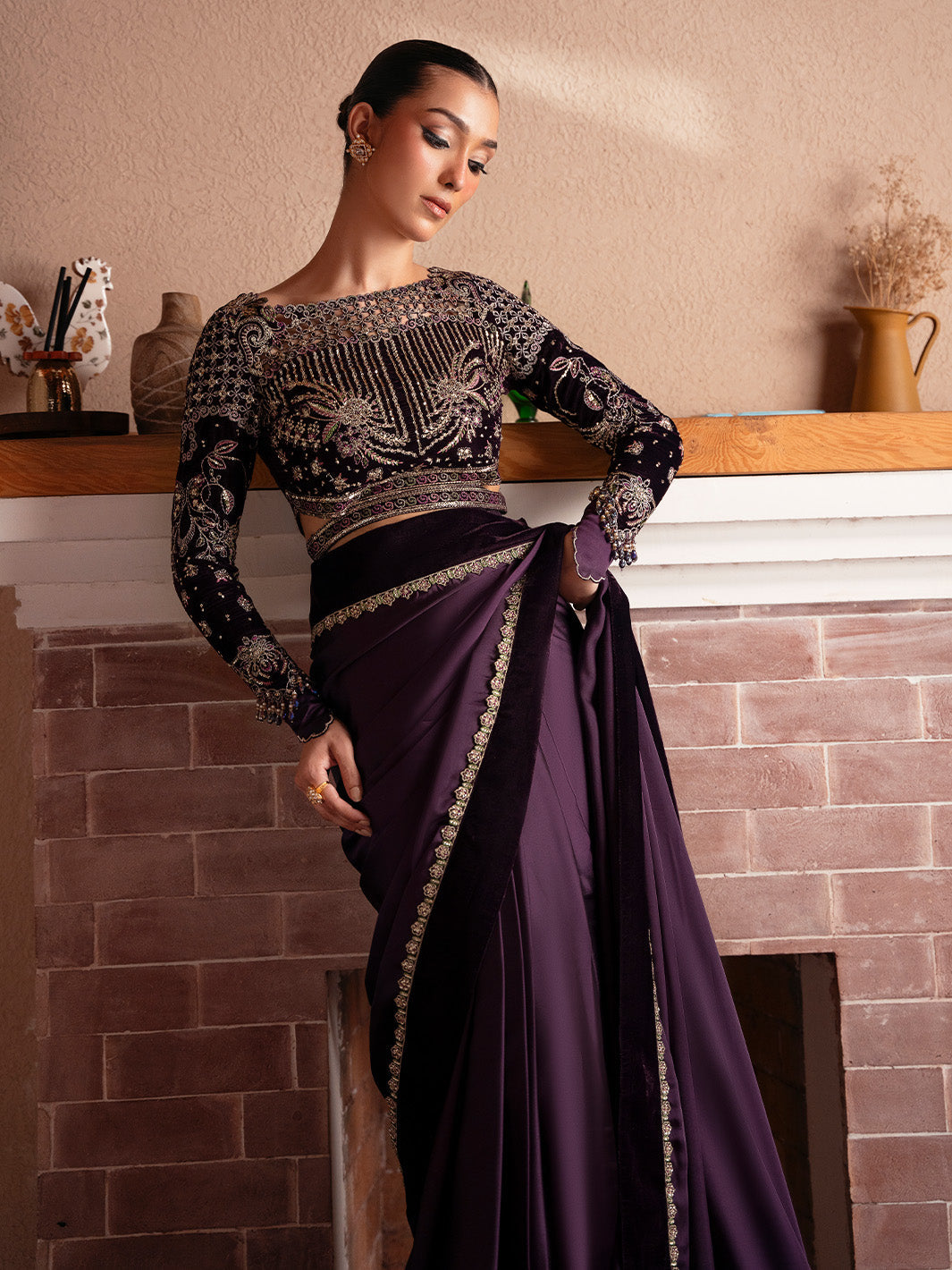 VELORA - Solene - Luxury Velvets by Faiza Faisal at #VogueClothingStudio
