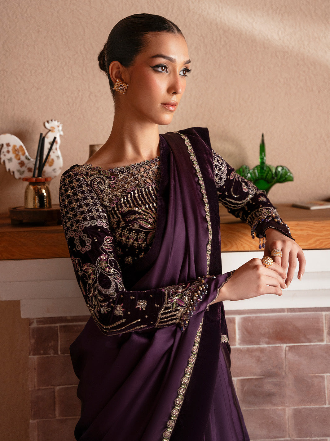 VELORA - Solene - Luxury Velvets by Faiza Faisal at #VogueClothingStudio