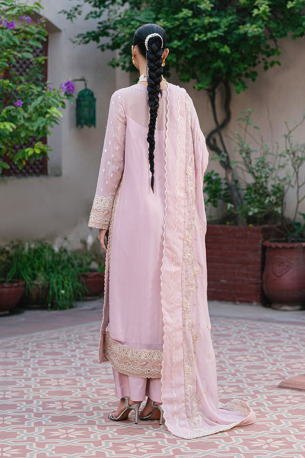 3 Piece Embroiderd Chiffon GANDHALI - FSU5642
