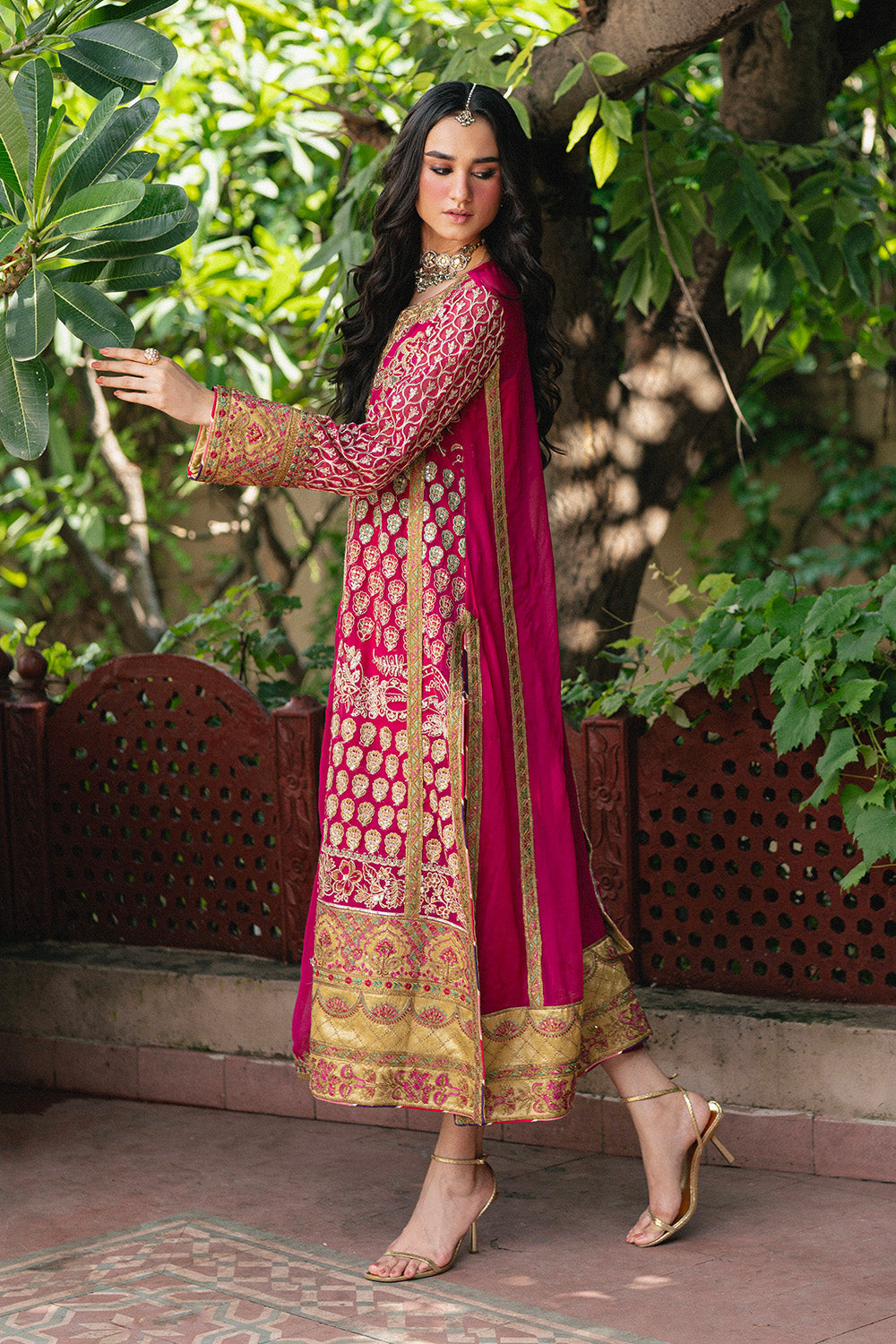 3 Piece Embroiderd Chiffon GANGA - FSU5644
