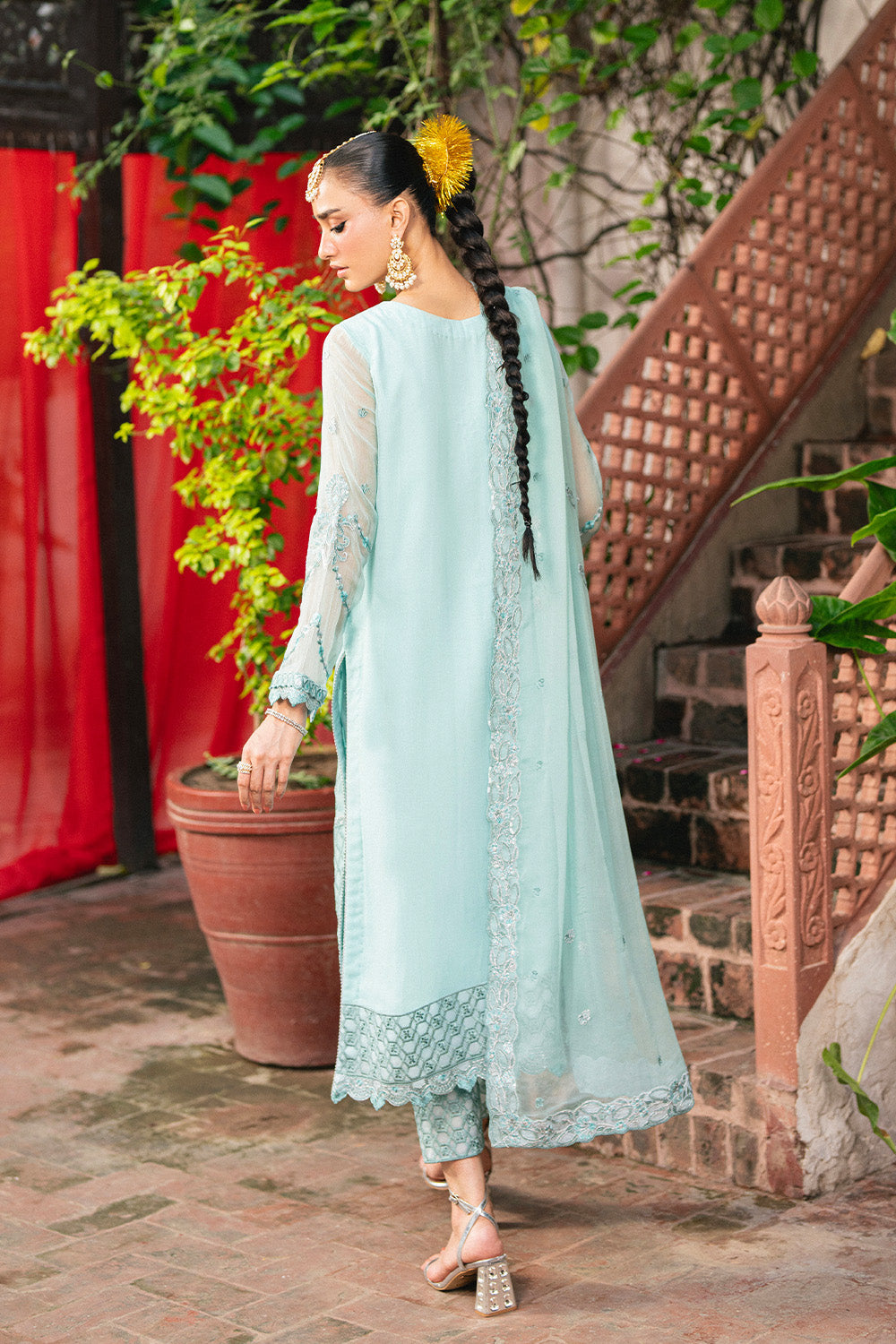 3 Piece Embroiderd Chiffon GARTHIKA - FSU5646