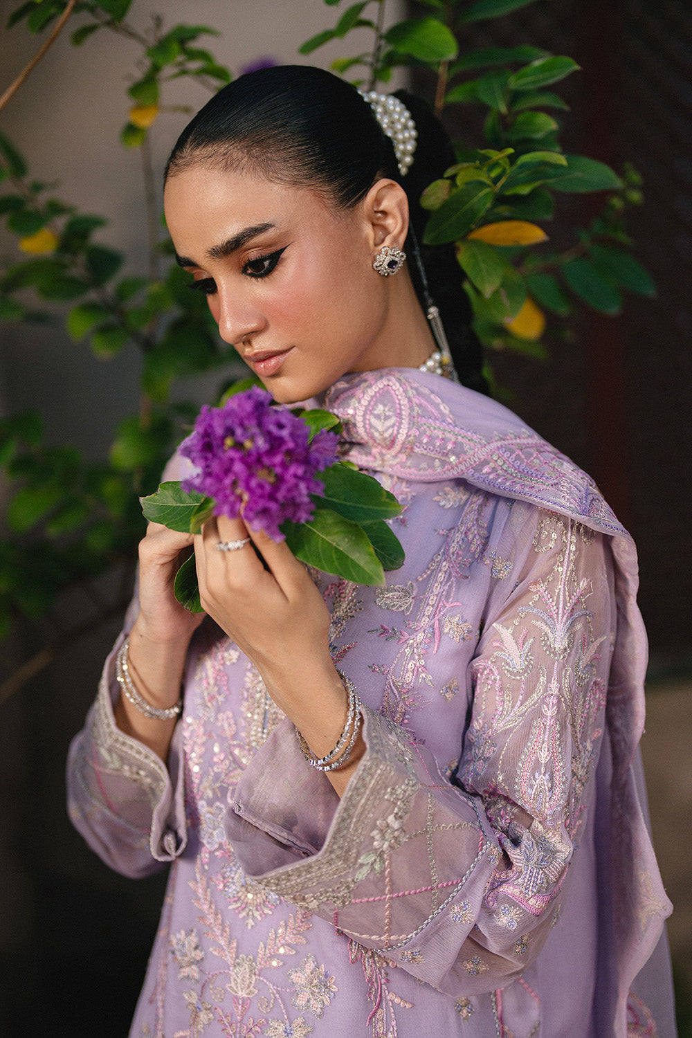 3 Piece Embroiderd Chiffon GAURI - FSU5647