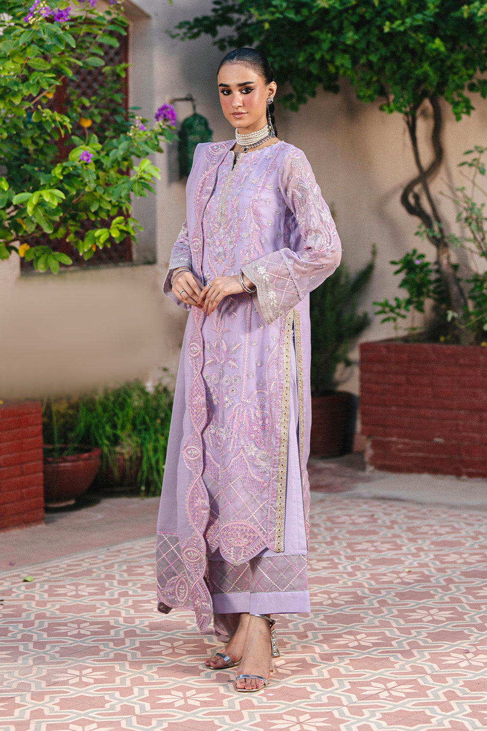 3 Piece Embroiderd Chiffon GAURI - FSU5647