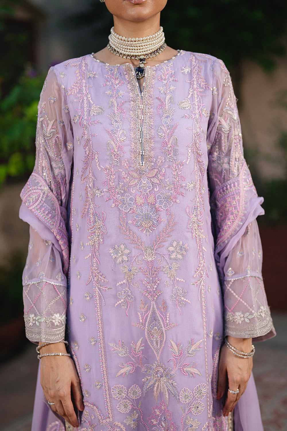 3 Piece Embroiderd Chiffon GAURI - FSU5647