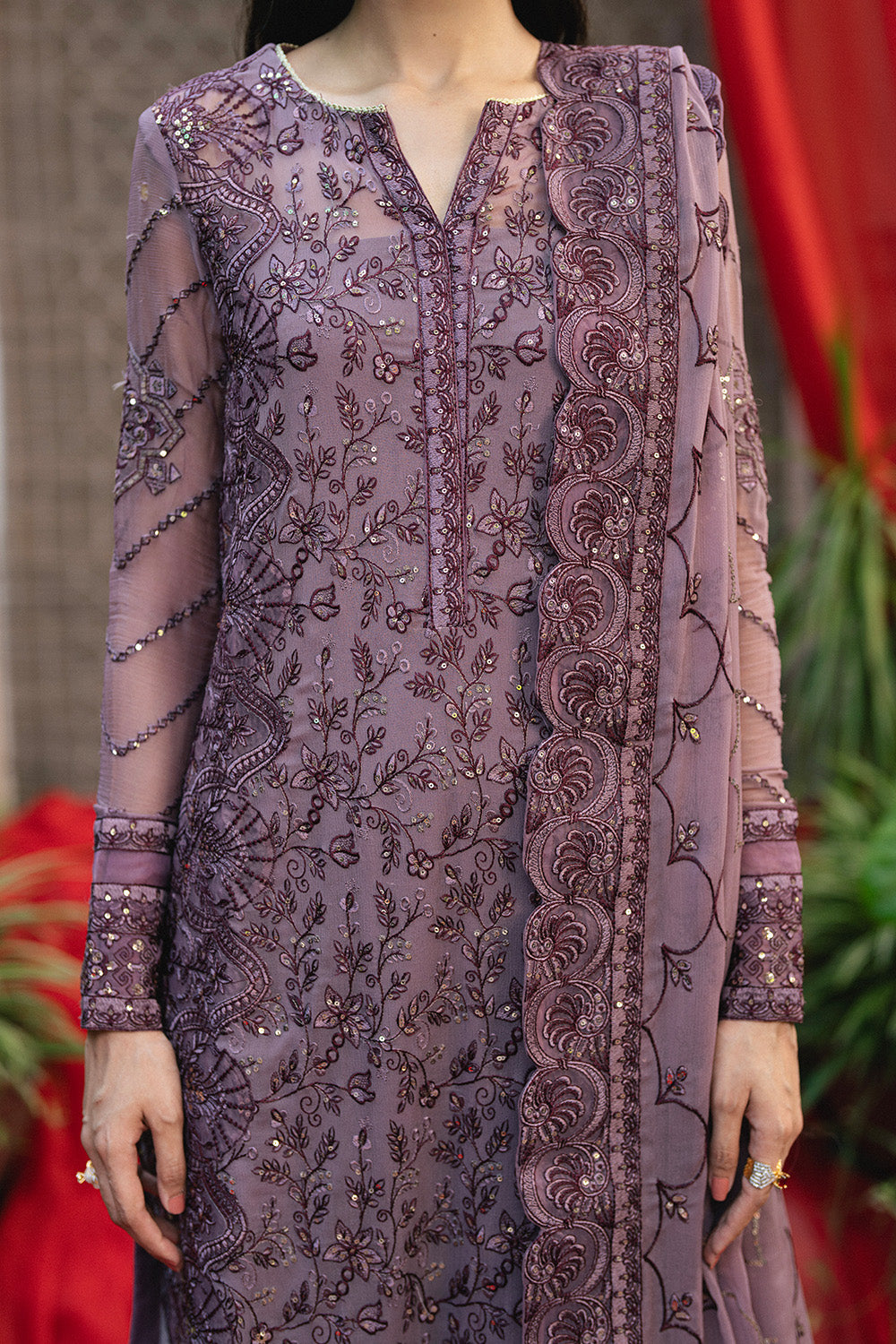 3 Piece Embroiderd Chiffon GEETANJALI - FSU5649