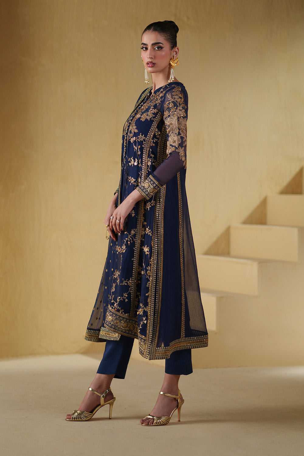 3 Piece Embroiderd Chiffon BAHITI - FSU5661