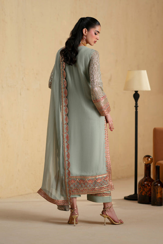 3 Piece Embroiderd Chiffon BASTET - FSU5668