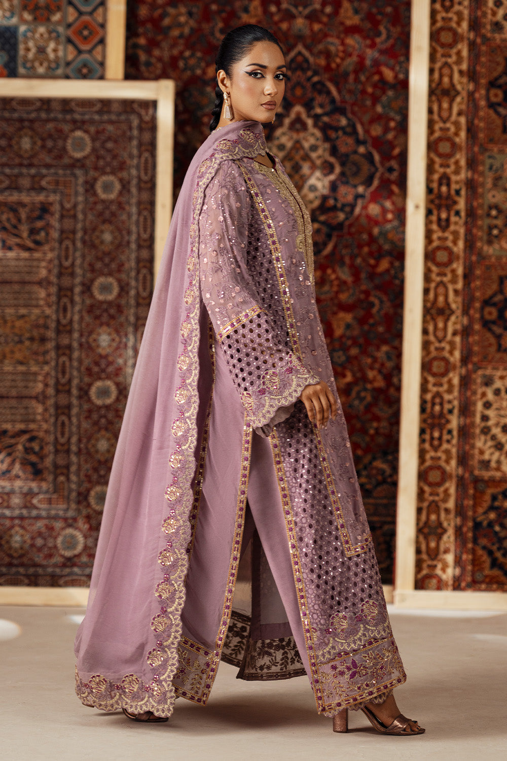 3 Piece Embroidered Chiffon ALIZA - FSU5633