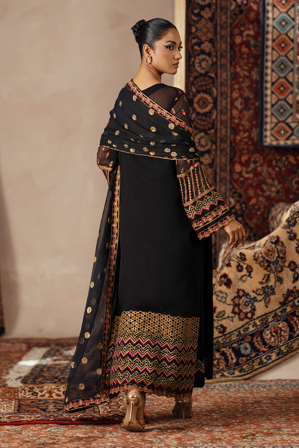 3 Piece Embroidered Chiffon ALONA - FSU5634