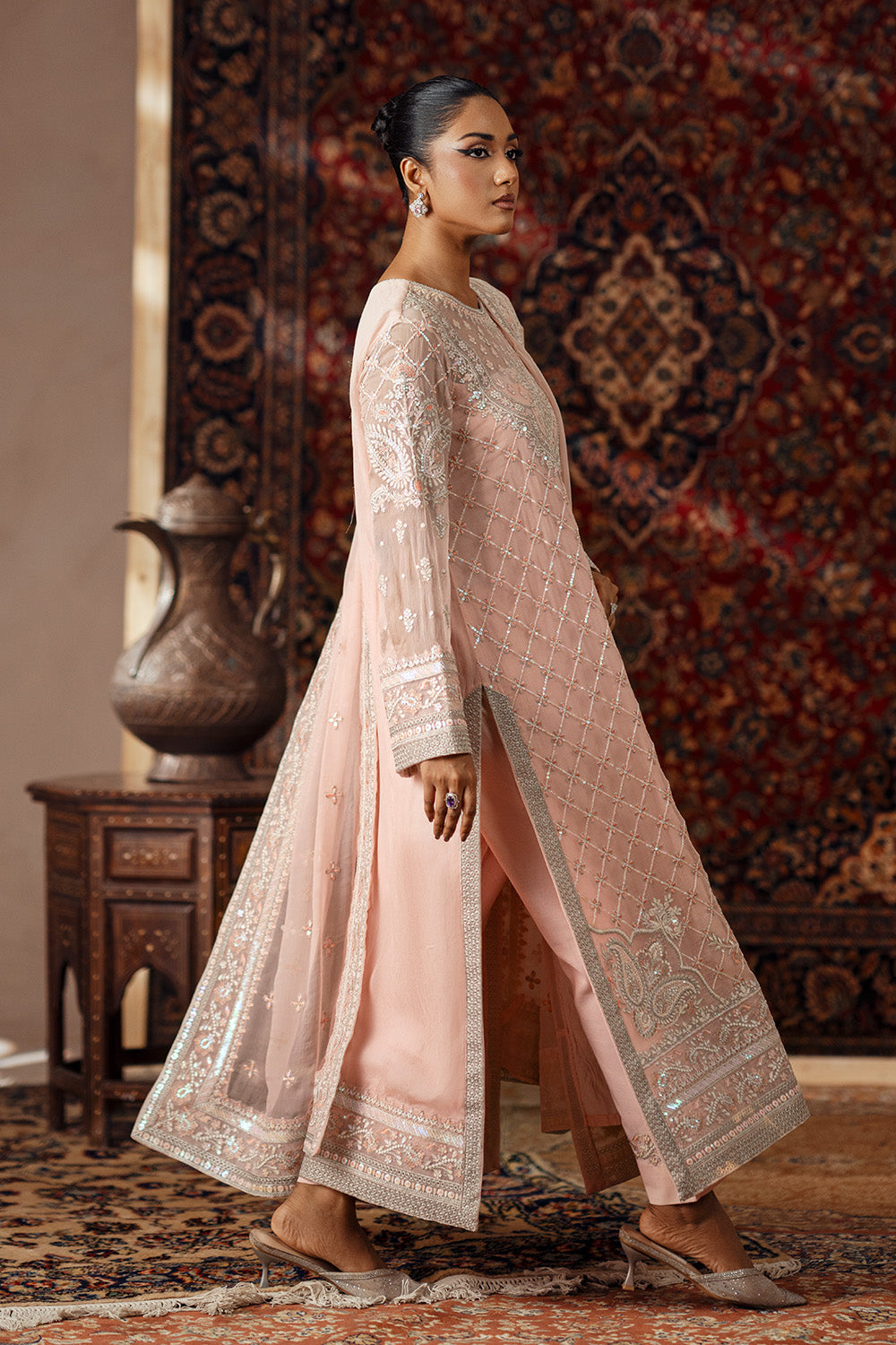 3 Piece Embroidered Chiffon AMIRA - FSU5636