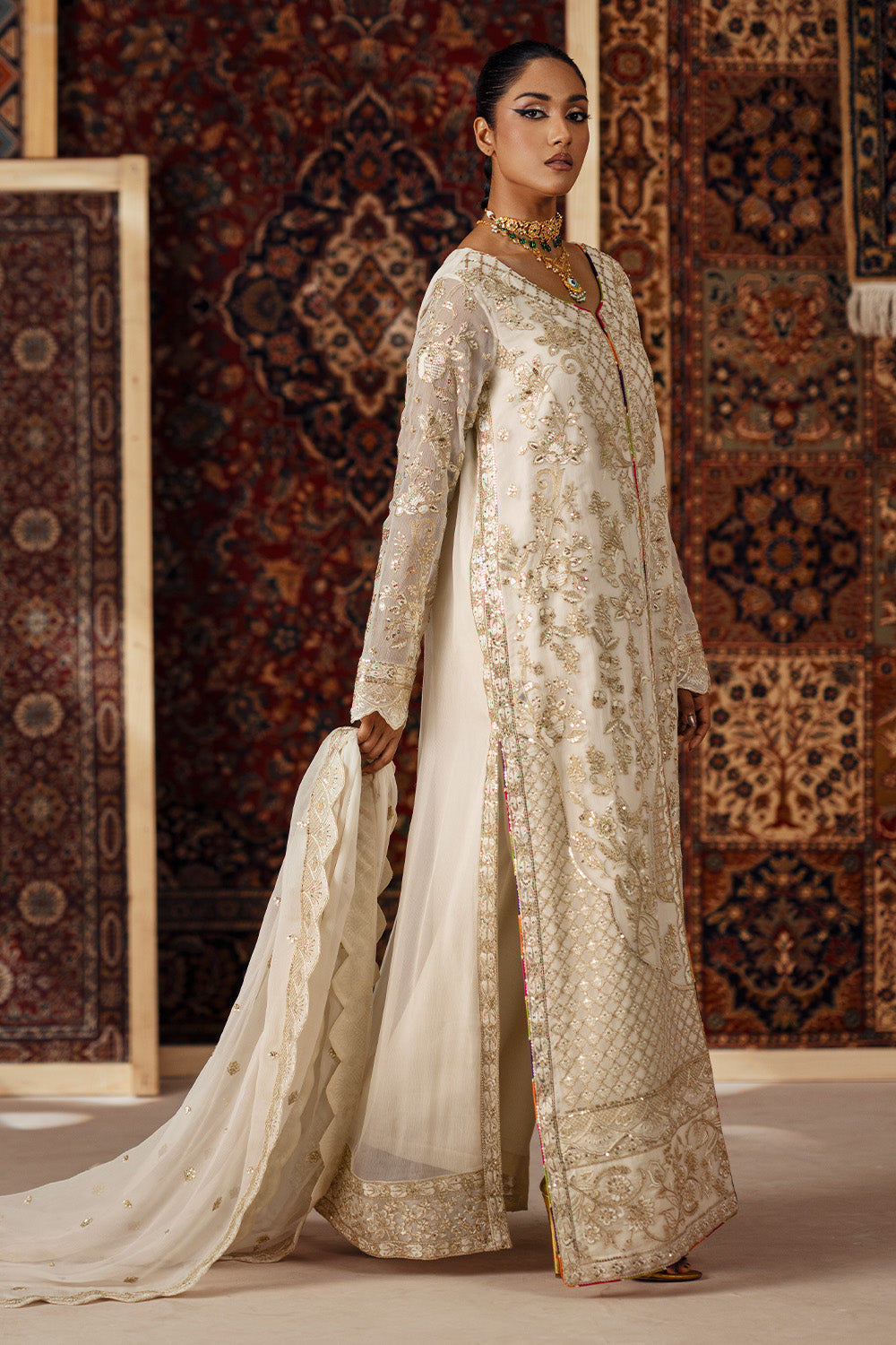 3 Piece Embroidered Chiffon AYALA - FSU5639