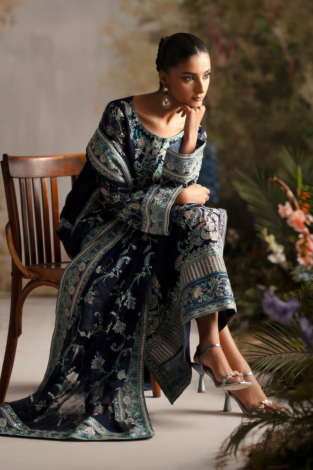 3-Piece-Embroiderd-Chiffon OJASWINI - FWU5691