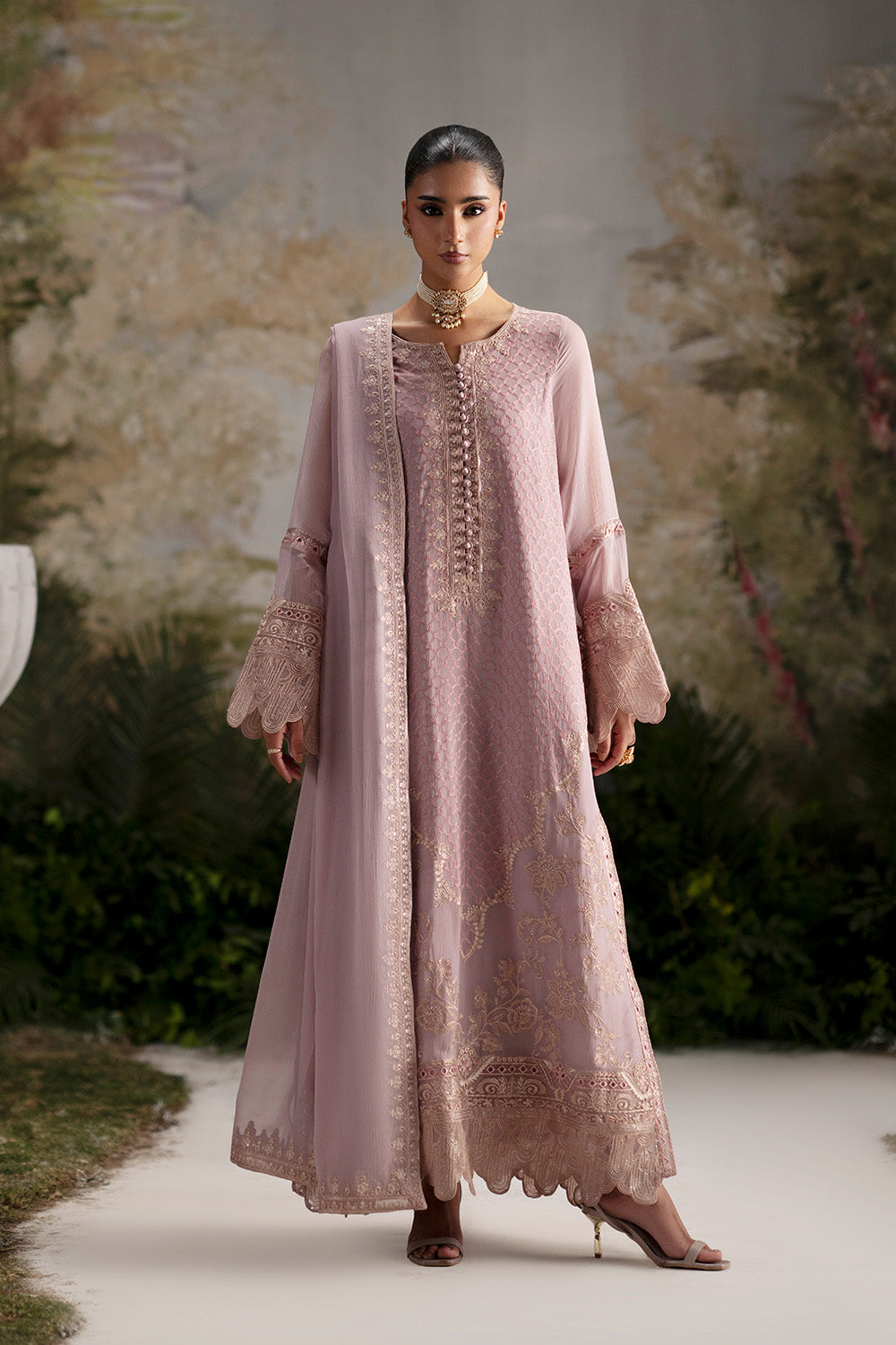3-Piece-Embroiderd-Chiffon OLIMANI - FWU5695