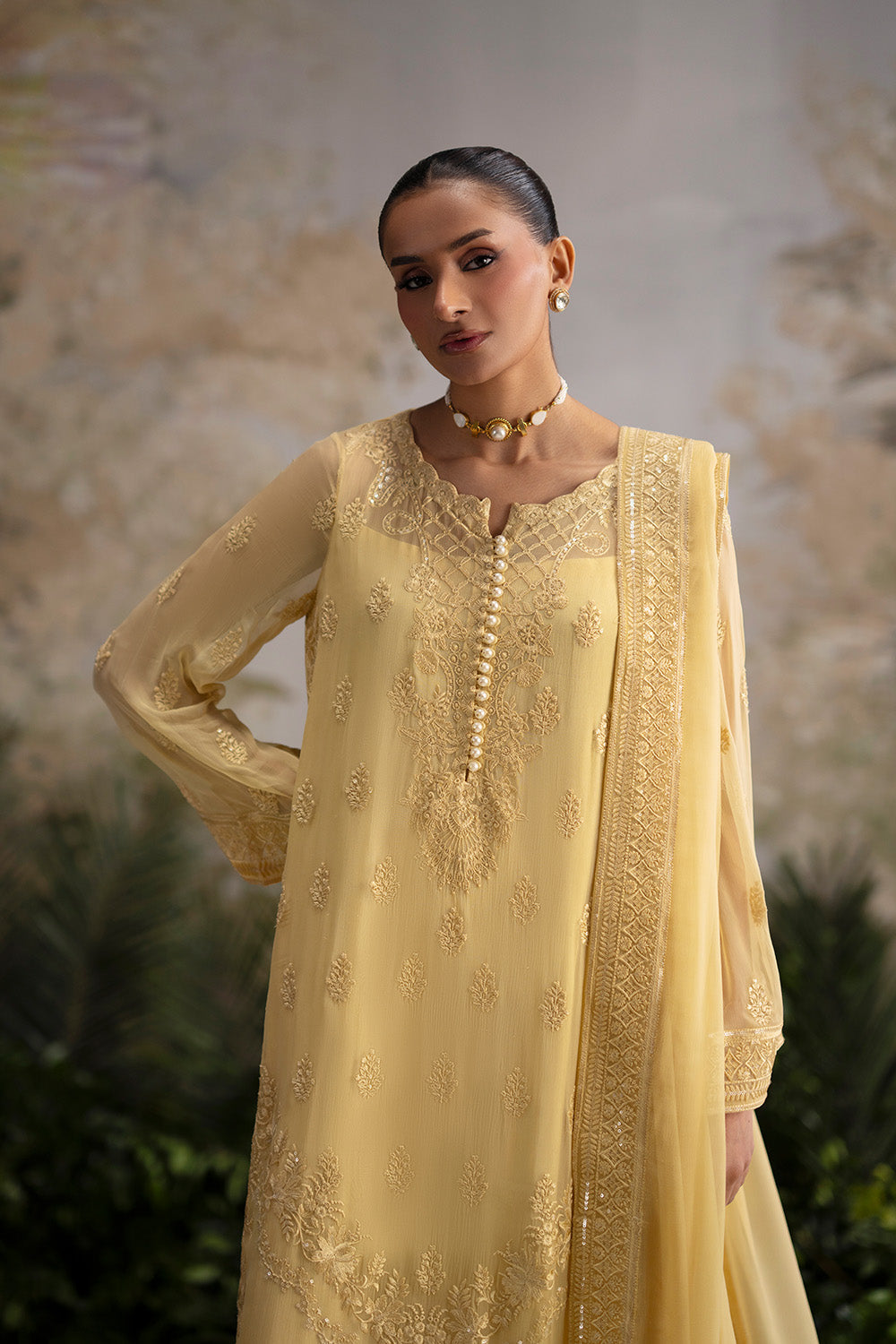3-Piece-Embroiderd-Chiffon ONELIA - FWU5699