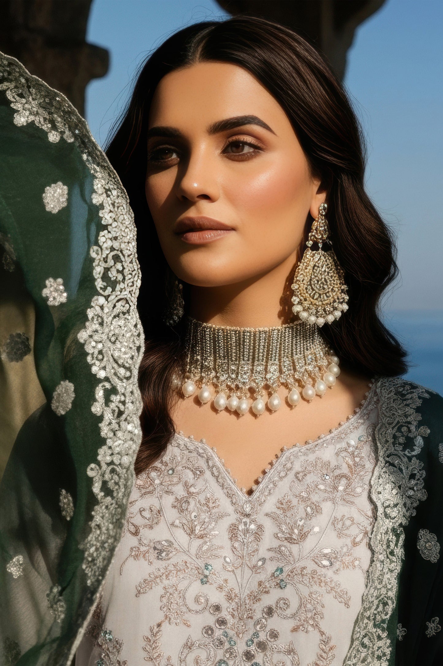 I-240 Selin - Mehr-e-Mah by Imrozia at #VogueClothingStudio